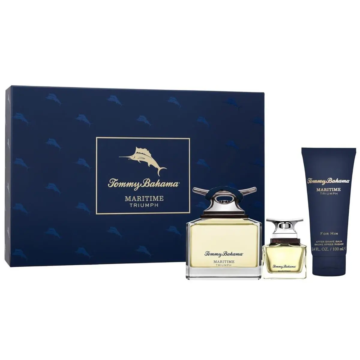 Maritime Triumph For Men 3pc Set 4.2 oz Cologne Spray + After Shave by Tommy Bahama