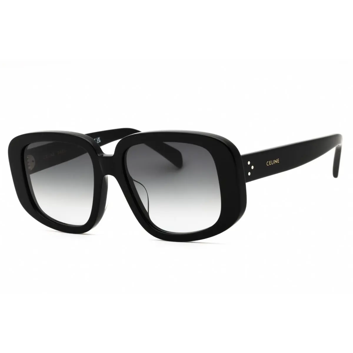 Celine CL40299U 01B Shiny Black/smoke Gradient 55-18-140 Sunglasses