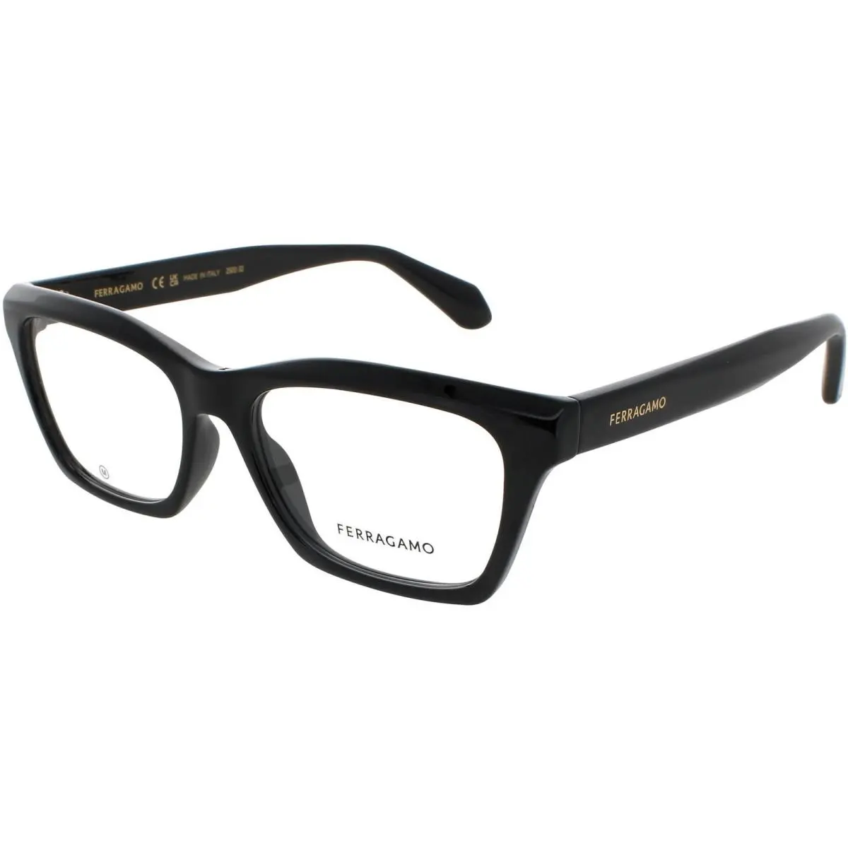 Salvatore Ferragamo Unisex Eyeglasses Black Rectangular Shape Frame SF2986 001