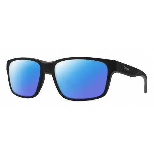 Smith Optics Basecamp Unisex Square Polarized Sunglasses in Black 58mm 4 Options - Frame: Multicolor, Lens: Blue Mirror Polar