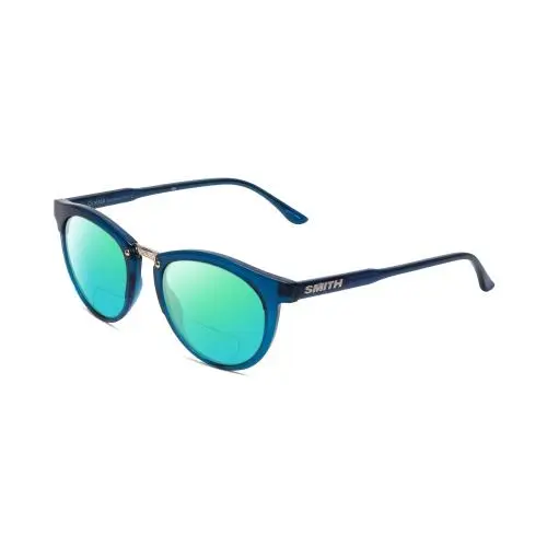Smith Questa Women Polarized Bi-focal Sunglasses in Blue Crystal 50mm 41 Options Green Mirror by Smith Optics