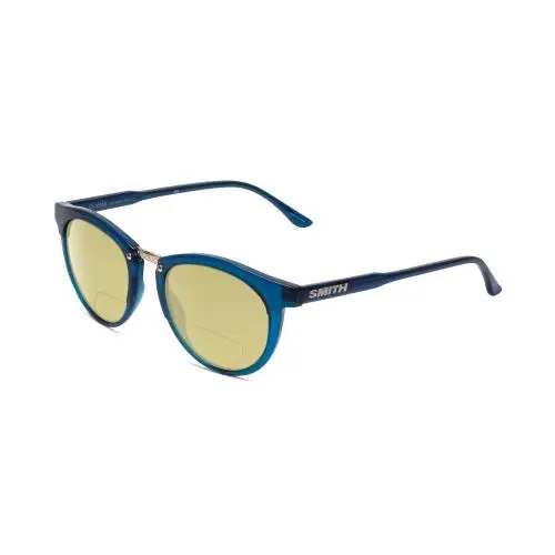 Smith Questa Women Polarized Bi-focal Sunglasses in Blue Crystal 50mm 41 Options Yellow by Smith Optics
