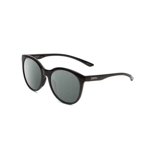 Bayside Unisex Cateye Polarized Sunglasses in Black 54 mm 4 Options Smoke Grey Polar by Smith Optics