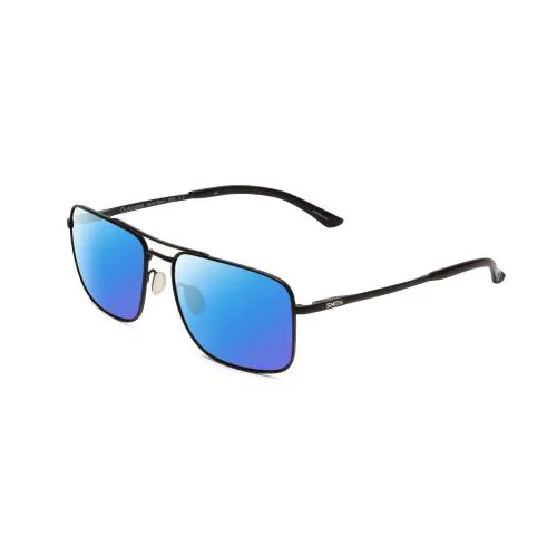 Smith Optic Outcome Unisex Pilot Polarized Sunglasses Black 59mm 4 Lens Option - Frame: Multicolor, Lens: Blue Mirror Polar