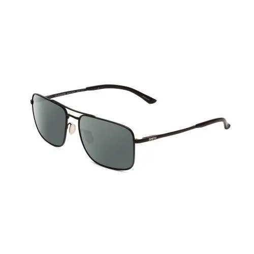 Smith Optic Outcome Unisex Pilot Polarized Sunglasses Black 59mm 4 Lens Option Smoke Grey Polar by Smith Optics