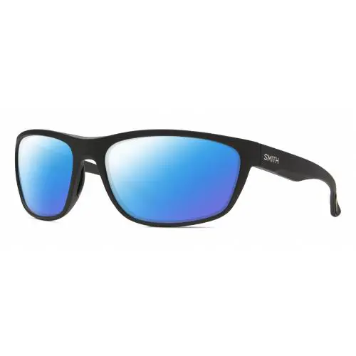 Smith Optics Redding Wrap Unisex Polarized Sunglasses Matte Black 65mm 4 Options - Frame: Multicolor, Lens: Blue Mirror Polar