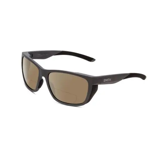 Smith Longfin Unisex Polarized Bi-focal Sunglasses in Cement Grey 59mm 41 Option Brown by Smith Optics