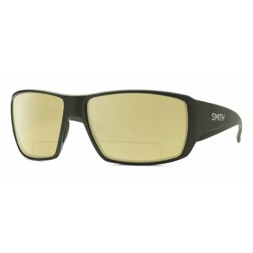 Smith Optic Guides Choice Unisex Polarized Bifocal Sunglasses in Moss Green 62mm Yellow by Smith Optics