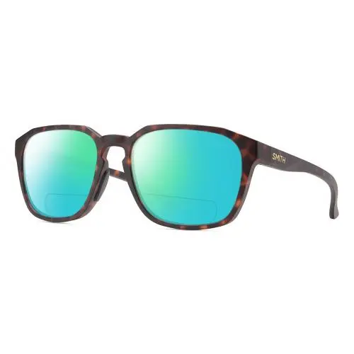 Smith Contour Unisex Polarized Bifocal Sunglasses in Tortoise Havana Brown 56 mm Green Mirror by Smith Optics