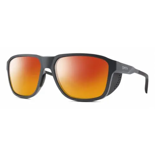 Embark Unisex Polarized Sunglasses Matte Slate Grey 58 mm 4 Options Red Mirror Polar by Smith Optics