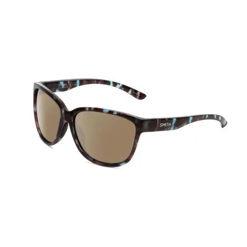 Smith Monterey Cateye Polarized Sunglasses in Sky Tortoise Brown 58 mm 4 Options Amber Brown Polar by Smith Optics