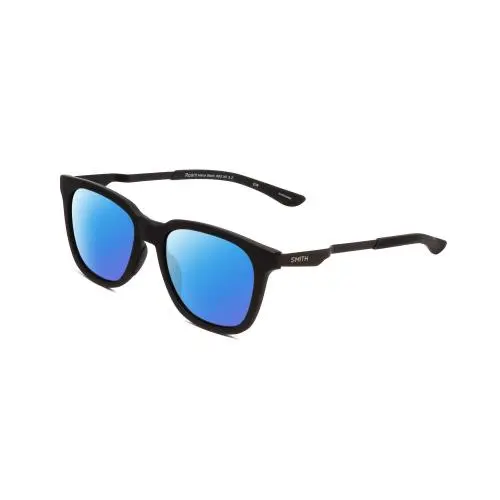 Roam Unisex Classic Polarized Sunglasses Matte Black 53mm 4 Options Blue Mirror Polar by Smith Optics