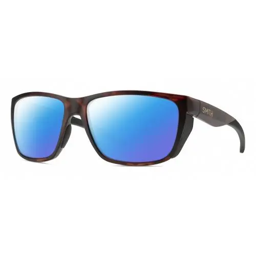 Longfin Unisex Polarized Sunglasses Tortoise Havana Brown Gold 59mm Blue Mirror Polar by Smith Optics