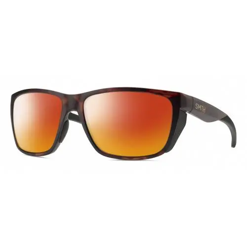 Longfin Unisex Polarized Sunglasses Tortoise Havana Brown Gold 59mm Red Mirror Polar by Smith Optics