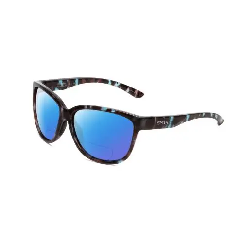 Smith Monterey Women Polarized Bi-focal Sunglasses Sky Tortoise 58 mm 41 Options Blue Mirror by Smith Optics