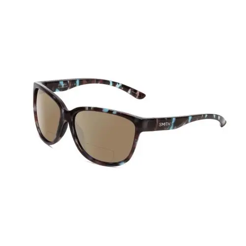 Smith Monterey Women Polarized Bi-focal Sunglasses Sky Tortoise 58 mm 41 Options Brown by Smith Optics