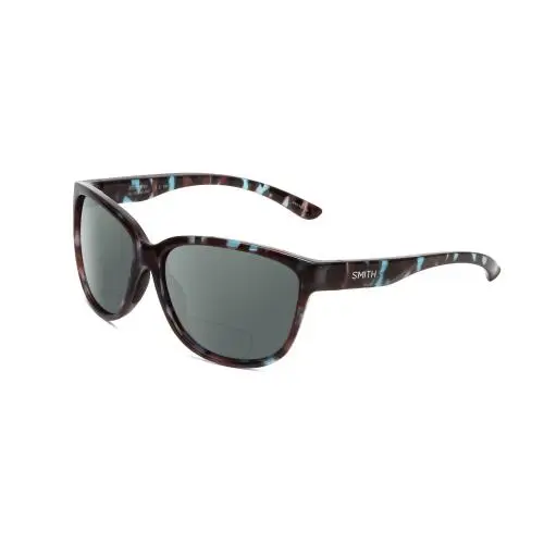 Smith Monterey Women Polarized Bi-focal Sunglasses Sky Tortoise 58 mm 41 Options Grey by Smith Optics