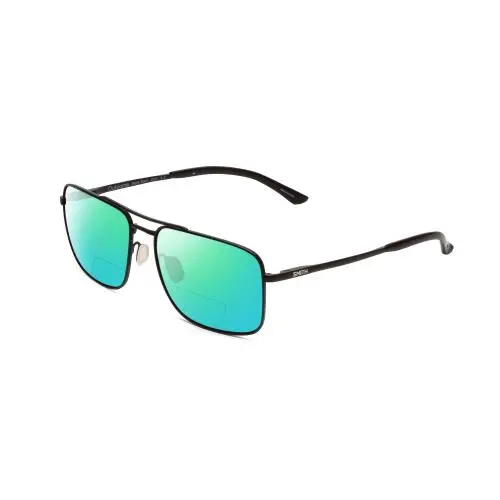Smith Outcome Unisex Pilot Polarized Bi-focal Sunglasses Black 59mm 41 Options Green Mirror by Smith Optics