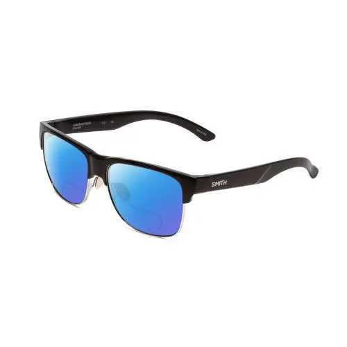 Smith Lowdown Split Polarized Unisex Bi-focal Sunglasses in Black 56mm 41 Option Blue Mirror by Smith Optics