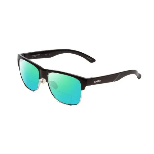 Smith Lowdown Split Polarized Unisex Bi-focal Sunglasses in Black 56mm 41 Option Green Mirror by Smith Optics