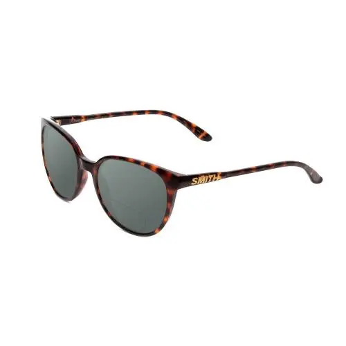 Smith Cheetah Women Cateye Polarized Bi-focal Sunglasses Tortoise 54mm 41 Option Grey by Smith Optics