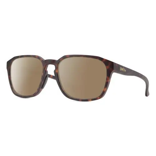 Contour Unisex Polarized Sunglasses Tortoise Havana Brown Gold 56mm Amber Brown Polar by Smith Optics