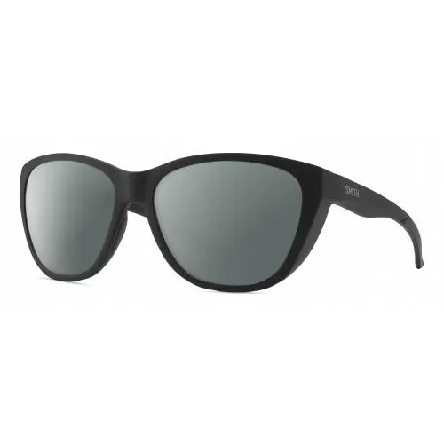 Smith Optic Shoal Unisex Oval Polarized Sunglasses in Matte Black 58mm 4 Options Smoke Grey Polar by Smith Optics