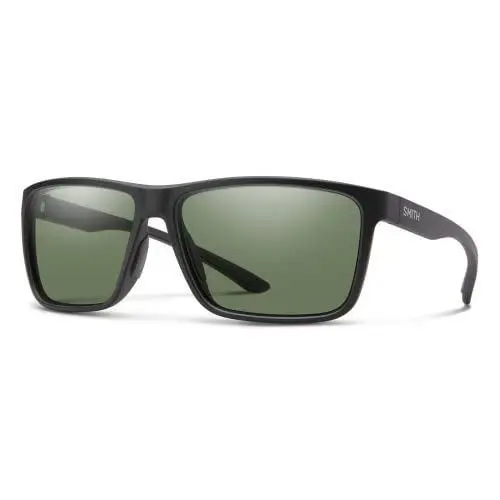 Smith Optics Longfin Sunglasses in Cement Grey/chromapop Polarized Green Mirror