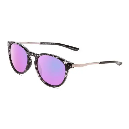 Smith Wander Round Sunglasses Black Marble/cp Polarize Violet Purple Mirror 55mm - Frame: Multicolor, Lens: Multicolor