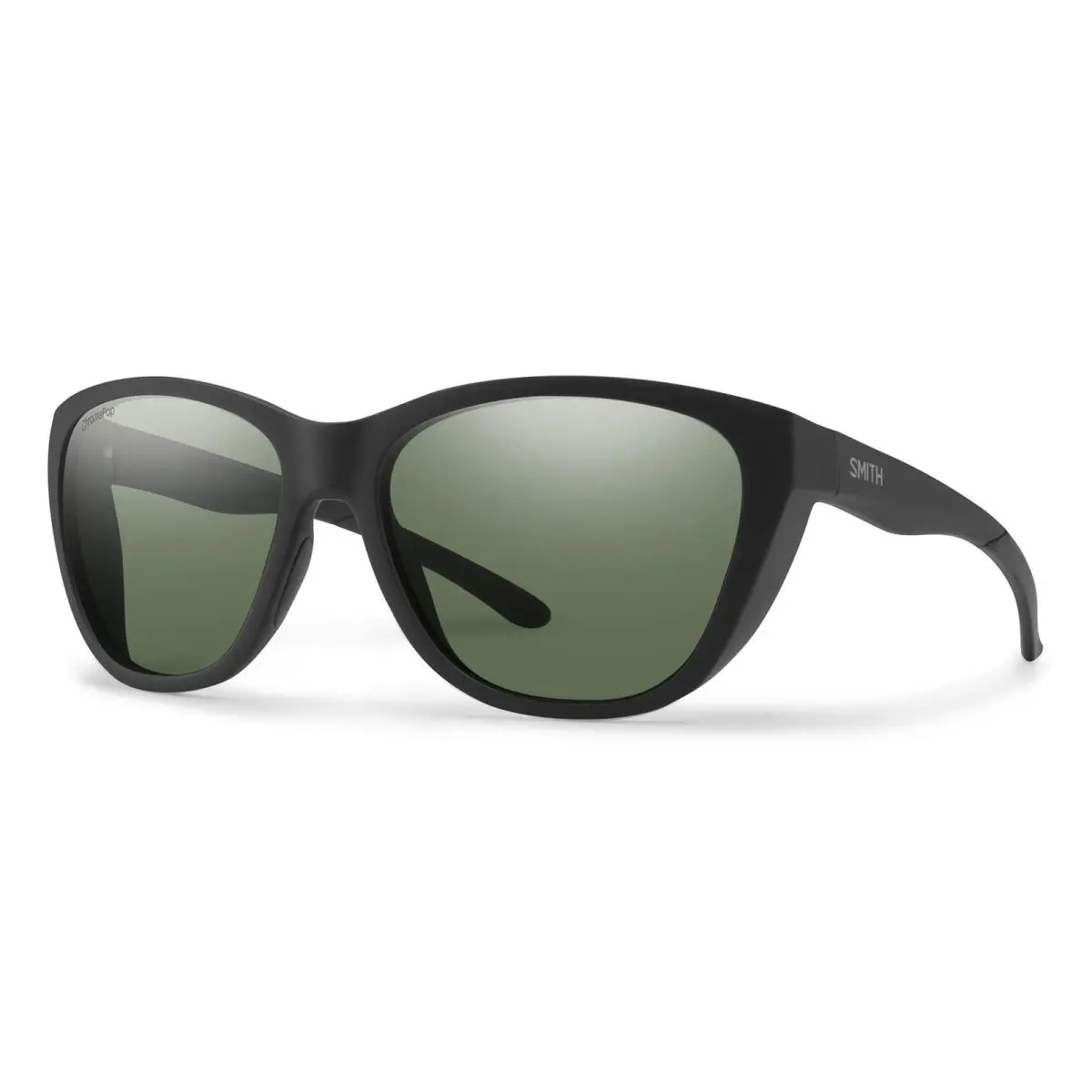 Smith Shoal Performance Sunglasses Matte Black Chromapop Polarized Gray Green - Frame: Black, Lens: Multicolor