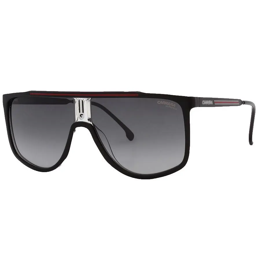 Carrera 1056/S 0OIT 9O Sunglasses Black Red Frame Gray Lenses 61mm