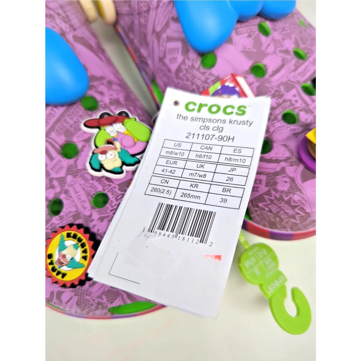 Crocs shoes - Krusty the Clown - Krusty the Clown - Multicolor (UPC: 198445181122) 1