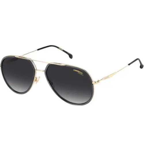 Carrera Unisex Gold/grey Shaded Pilot Grey Lens Sunglasses 295/S 0KB7