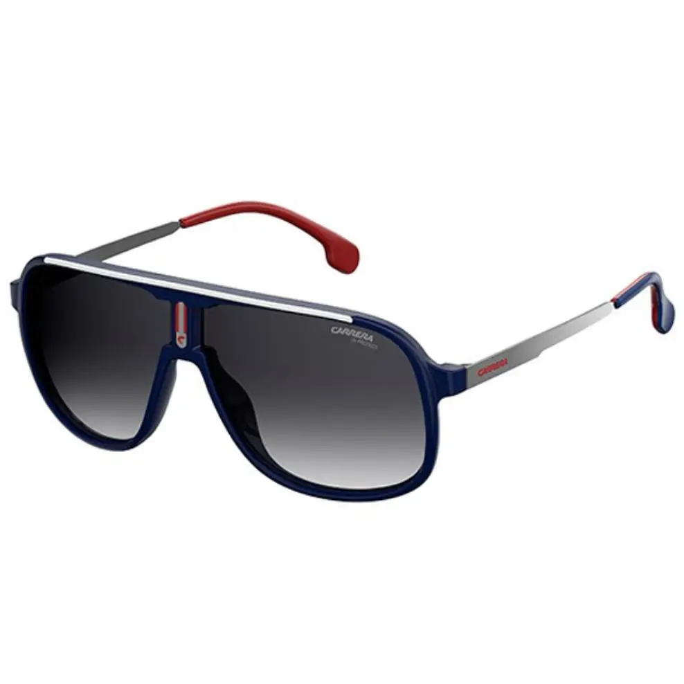 Carrera Men`s Blue Navigator Frame Sunglasses 1007/S 0PJP 9O - Frame: Blue, Lens: Gray