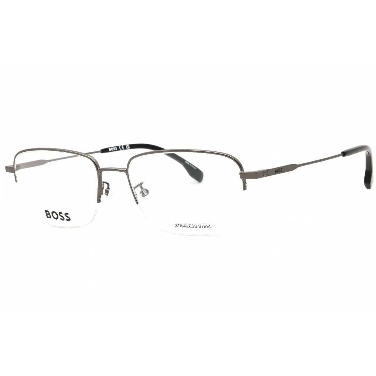 Hugo Boss 1289/F R81 Eyeglasses Matte Ruthenium Frame 56mm