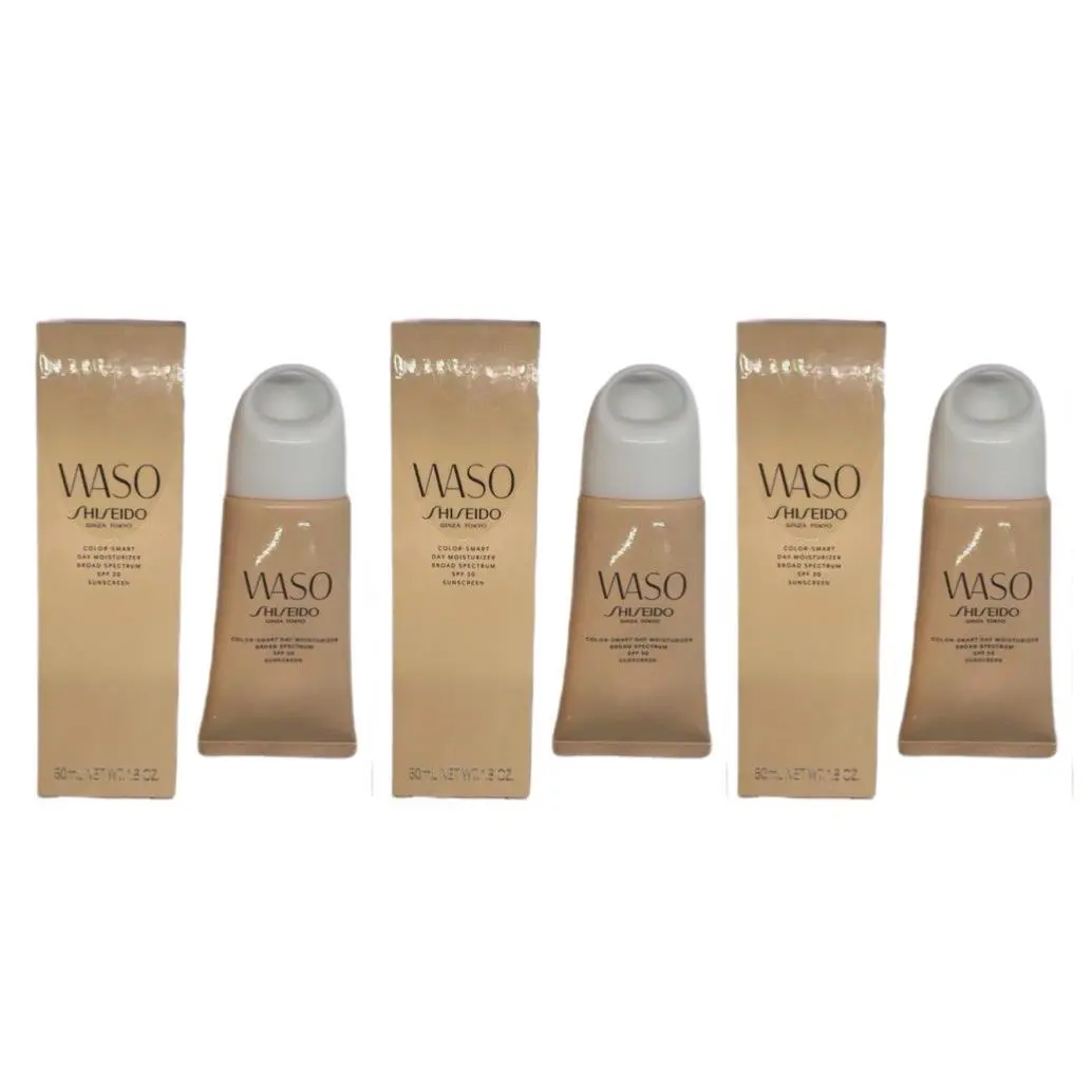 Lot of 3 Waso Shiseido Color-smart Day Moisturizer SPF30 Sunscreen 1.8 oz