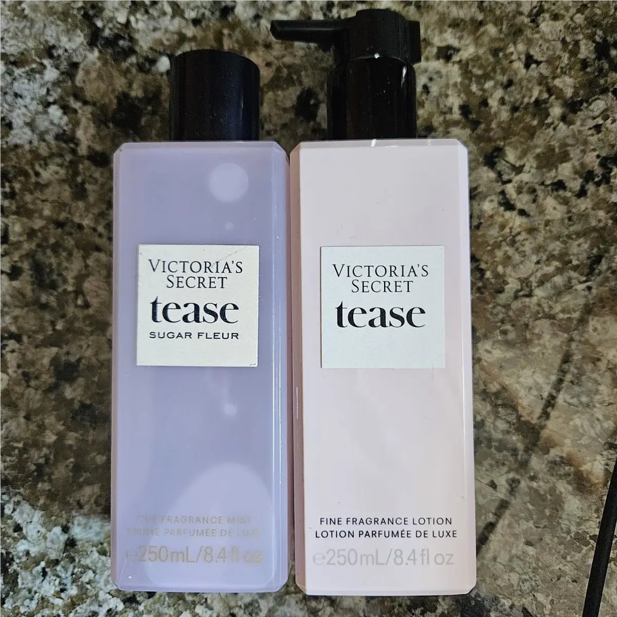 2 Pcs Set Victoria`s Secret Tease Sugar Fleur Mist Tease Lotion Full Size