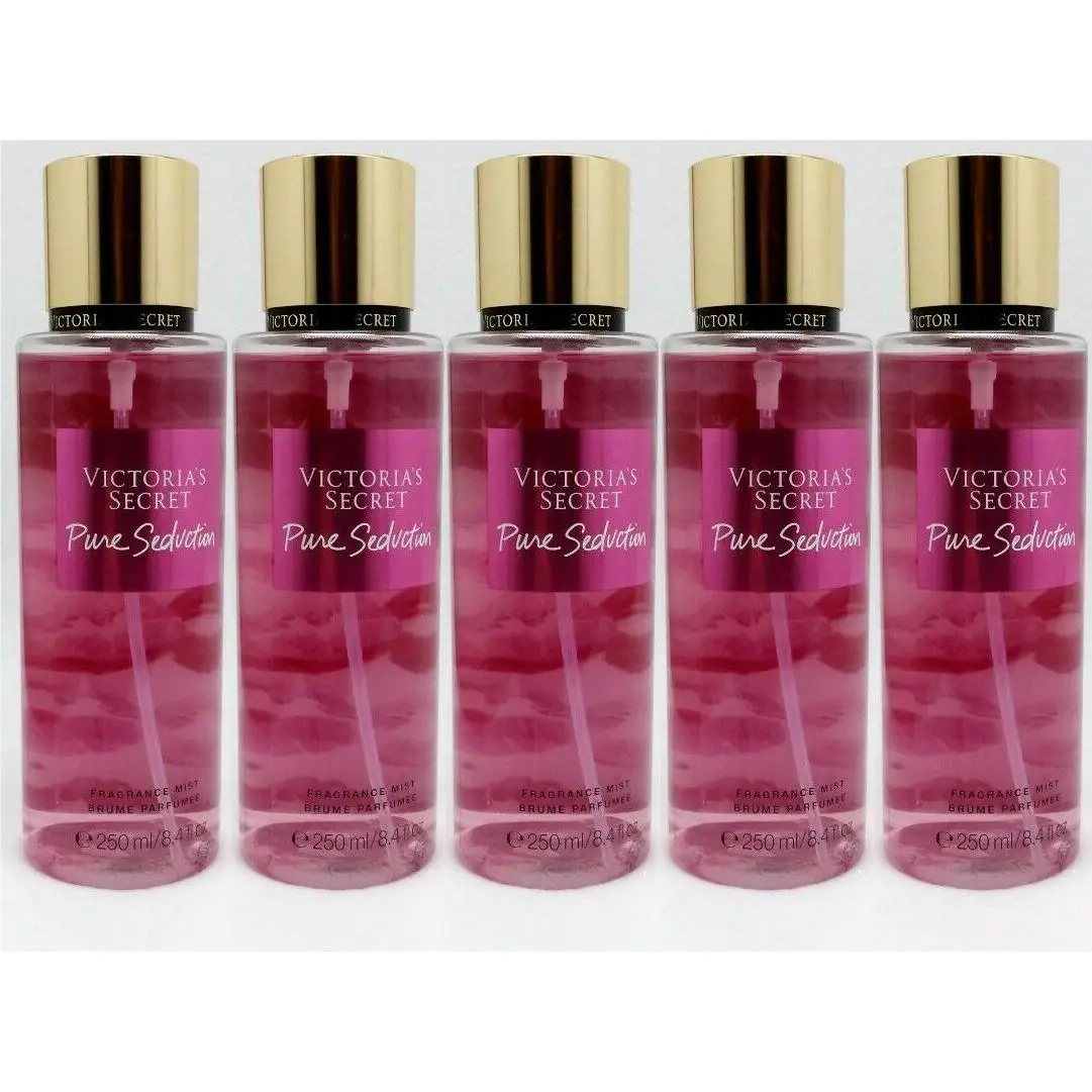 5 Victoria`s Secret Pure Seduction Fragranced Body Mist Scented Spray