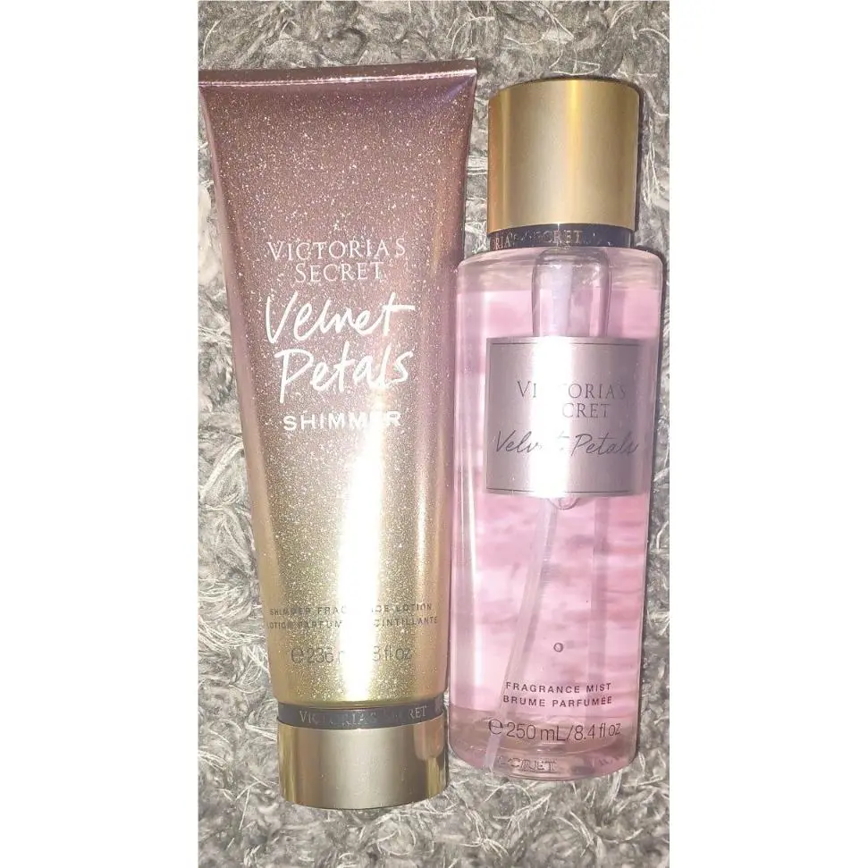 Victoria`s Secret VS Body Mist Velvet Petals Shimmer Lotion Set