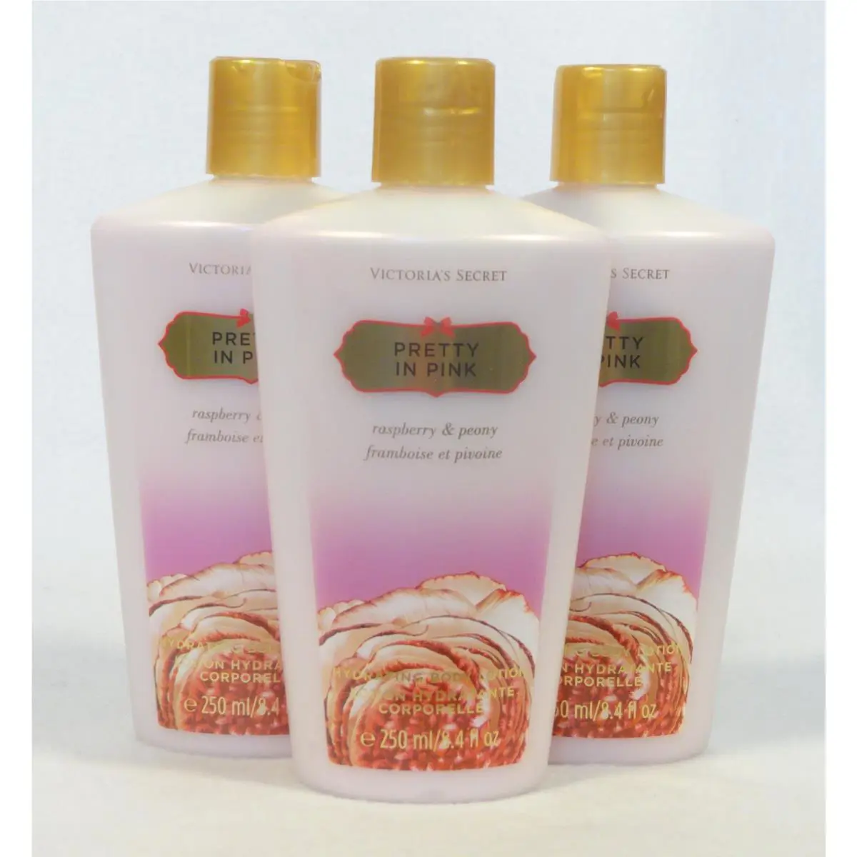 3 Victoria`s Secret Pretty IN Pink Hydrating Body Lotion Hand Cream
