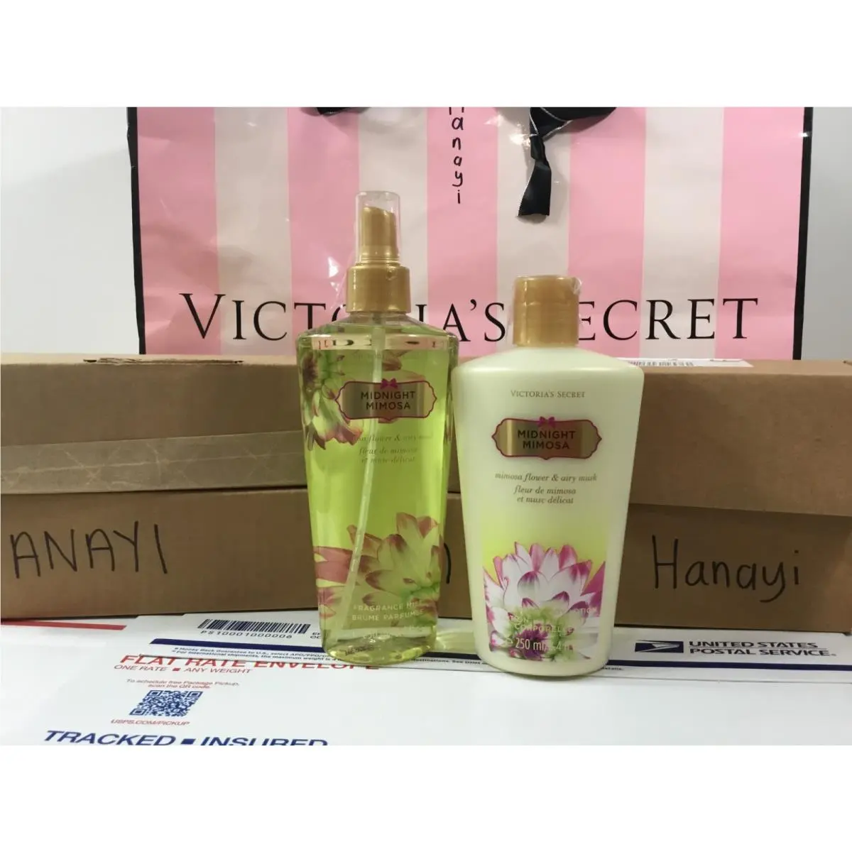 Victoria`s Secret Midnight Mimosa Fragrance Mist Body Lotion Set