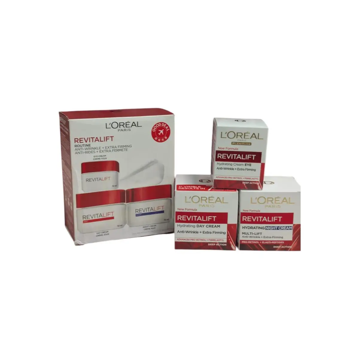 L`oreal Revitalift Routine Anti-wrinkle + Extra Firming Day Night Eye Cream
