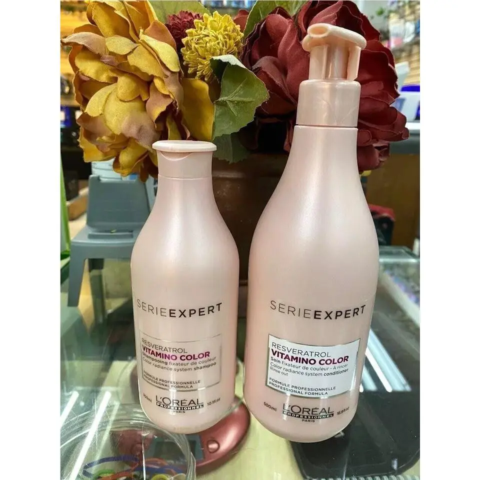 Loreal Serie Expert Vitamino Color Shampoo 10 oz and Conditioner 16 oz Duo