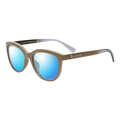 Coach Women`s Polarized Sunglasses 4 Options Cateye Taupe Tan HC8285U-5589-56 mm