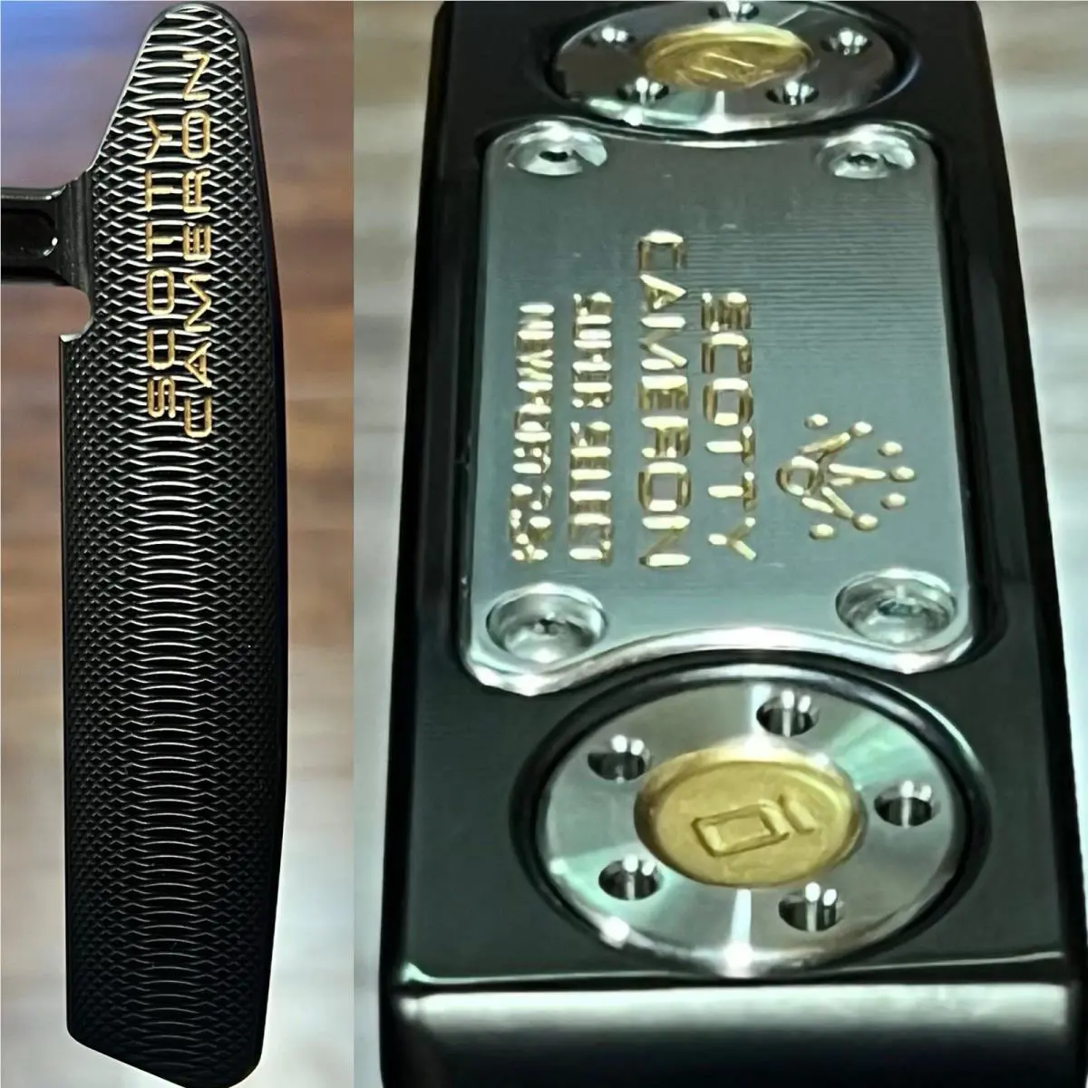 Scotty Cameron  - Super Select Newport 2.5 Plus - Xtreme Dark Finish - DLC - Gold, Lie Angle: Black 0