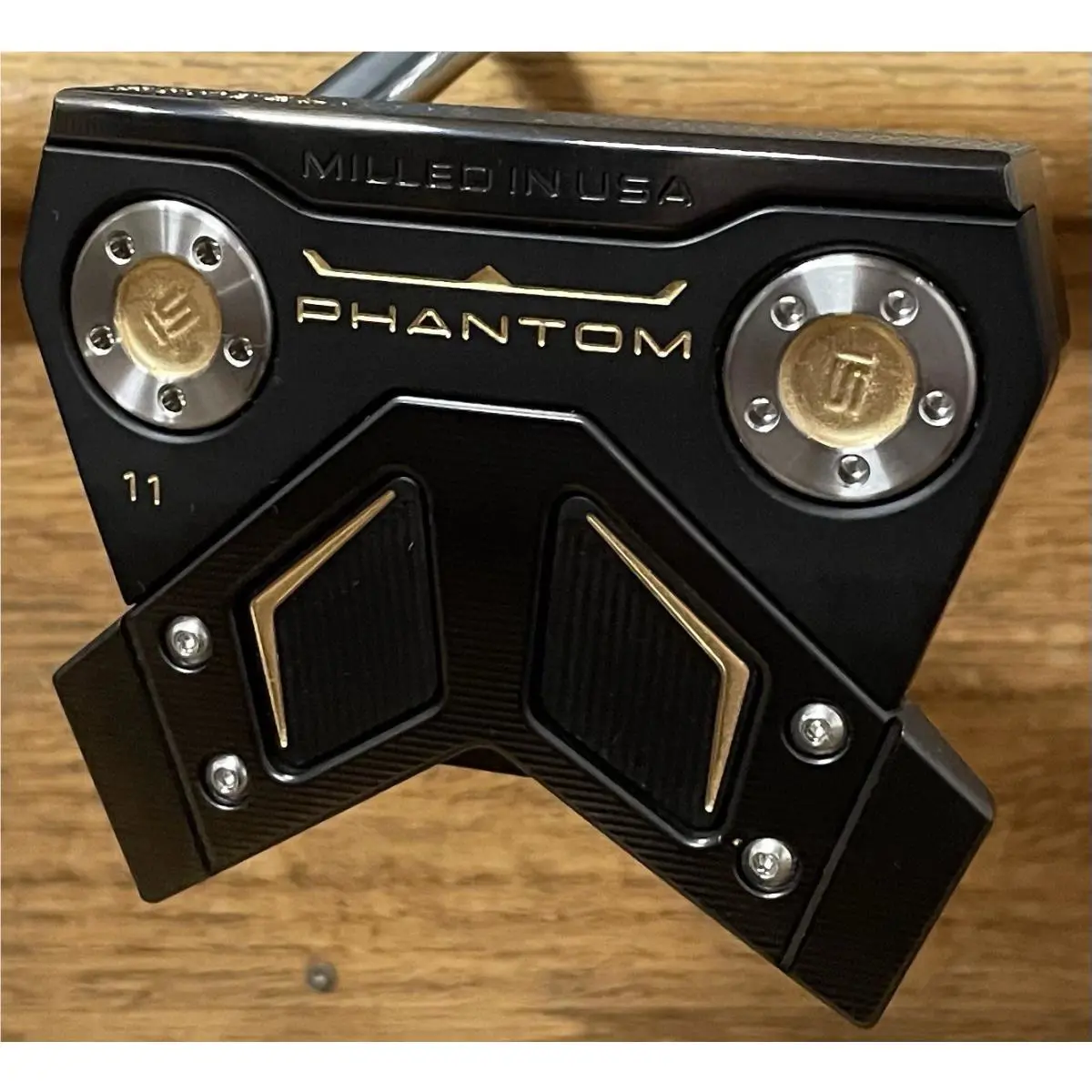 Scotty Cameron  - Phantom 11 - 2025 - Xtreme Dark Finish - DLC - Gold, Lie Angle: Black 0