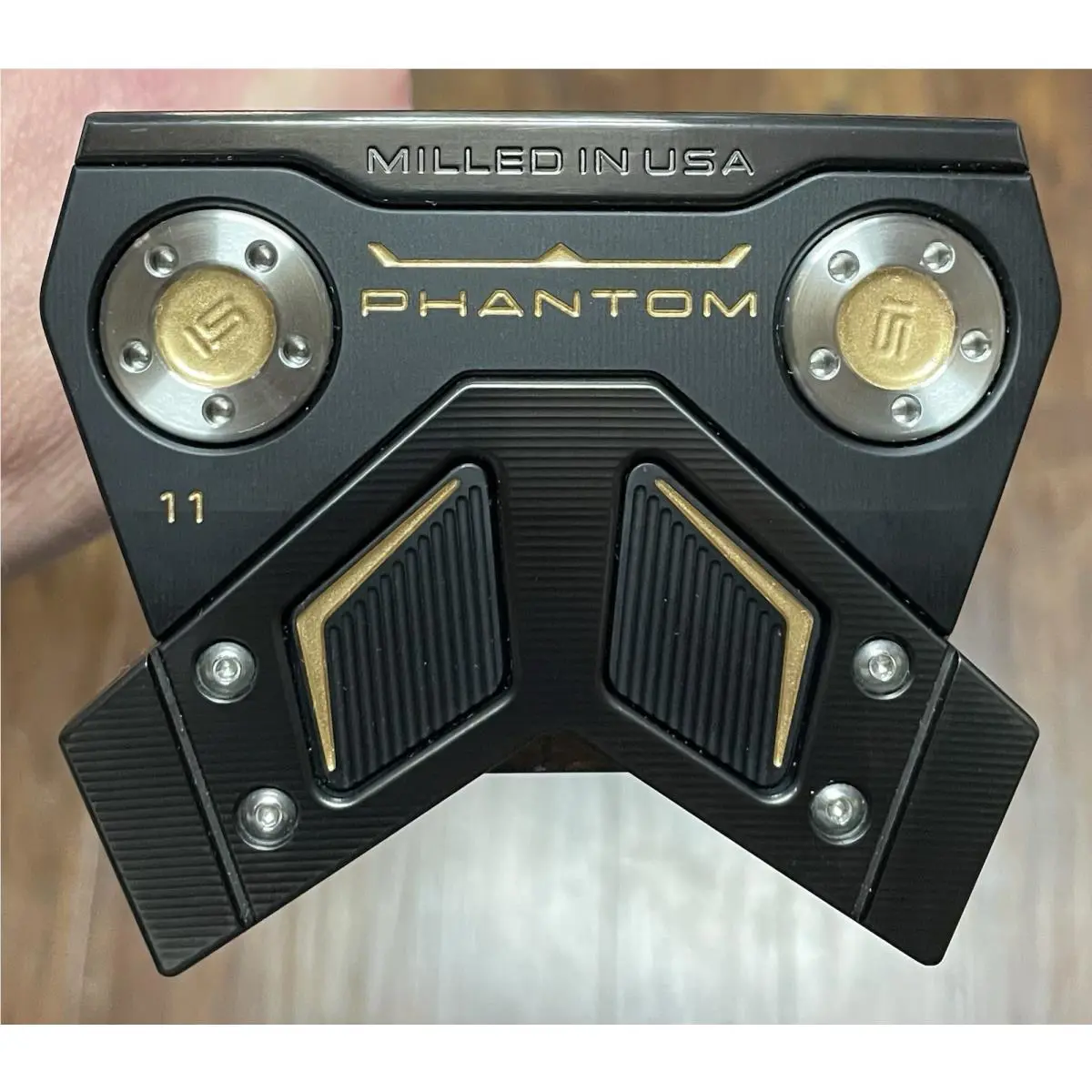 Scotty Cameron  - Phantom 11 - 2025 - Xtreme Dark Finish - DLC - Gold, Lie Angle: Black 2