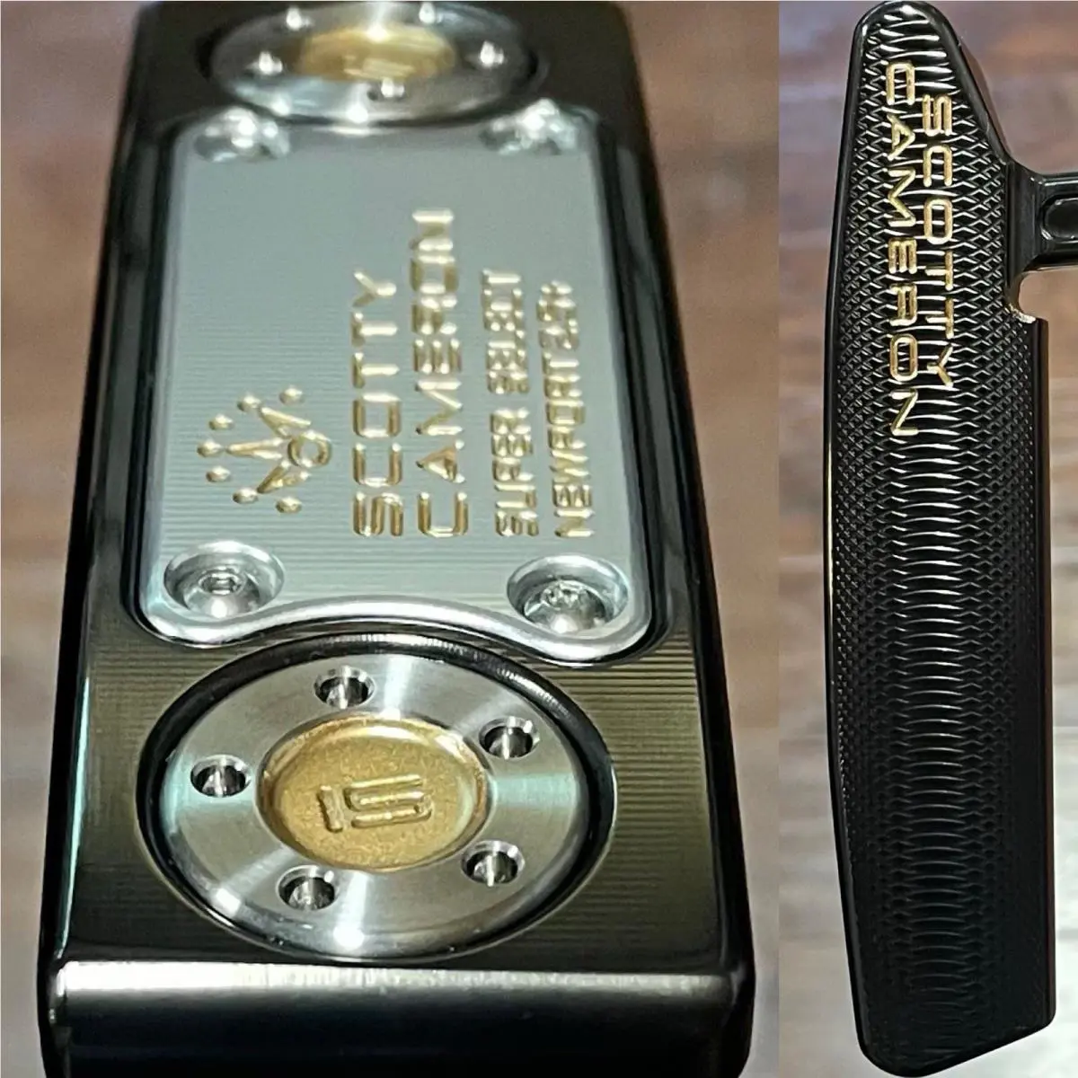Scotty Cameron  - Super Select Newport 2.5 Plus - Xtreme Dark Finish - DLC - Gold, Lie Angle: Black 0