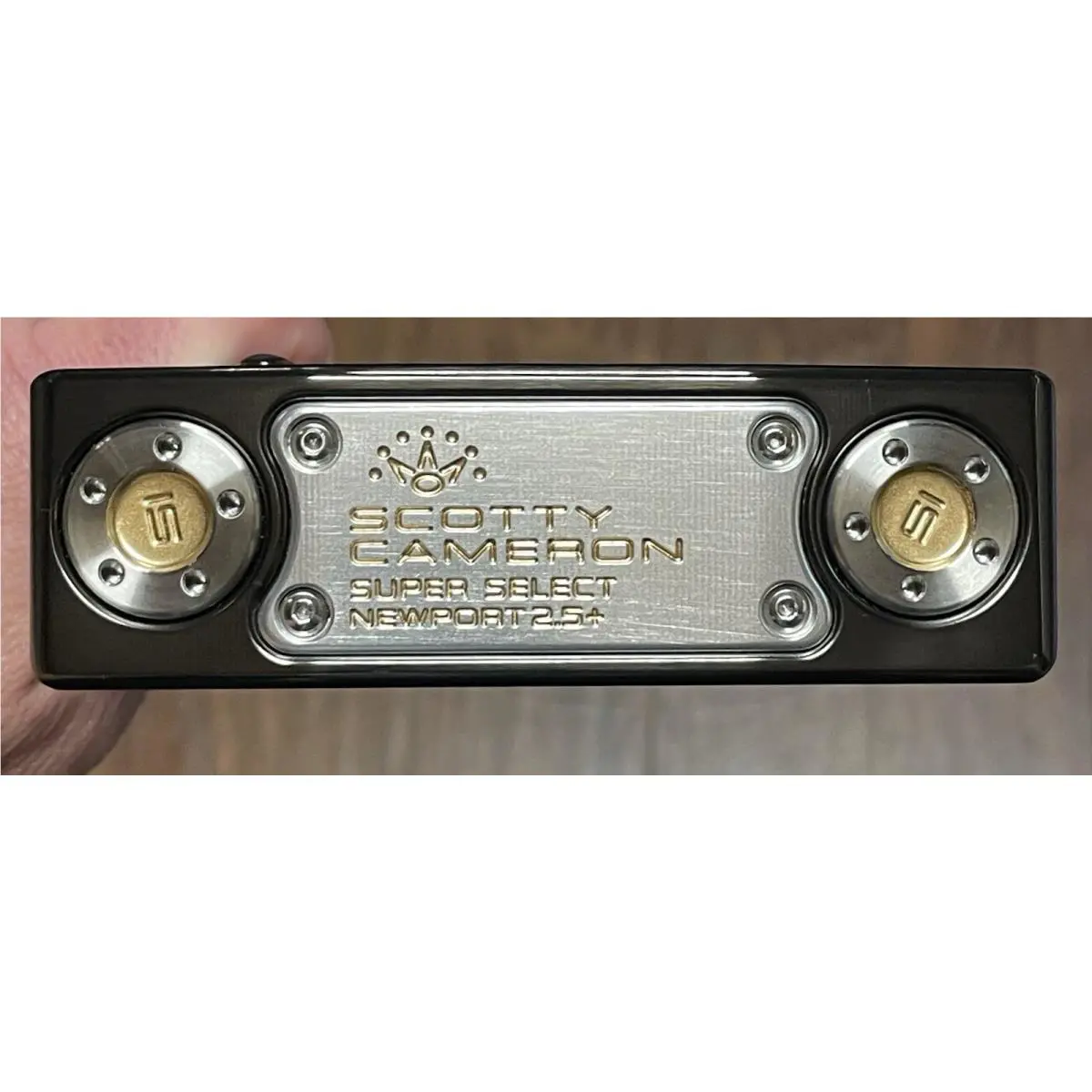 Scotty Cameron  - Super Select Newport 2.5 Plus - Xtreme Dark Finish - DLC - Gold, Lie Angle: Black 5