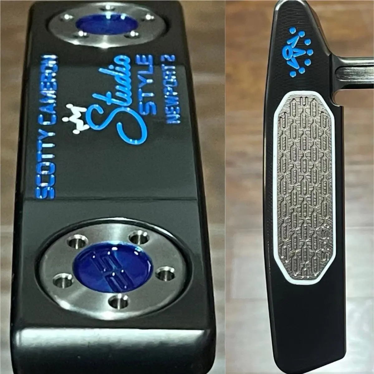 Scotty Cameron  - Studio Style Newport 2 - 2025 - Xtreme Dark Finish - DLC - Blue, Lie Angle: Black 0